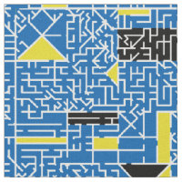 Cubism Maze  Fabric