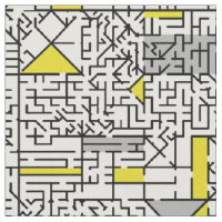 Cubism Maze Fabric