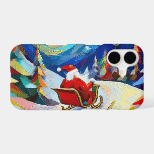 Cubism Santa Christmas Holiday iPhone 17 Case