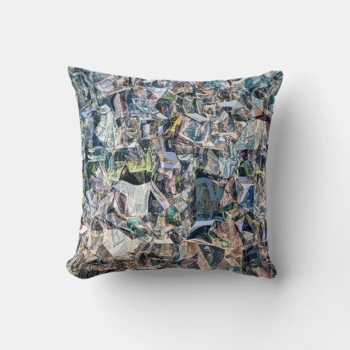 Cubism Warp Throw Pillow