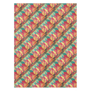 Cubist Abstract of Junk Sails and Ocean Skies Tablecloth
