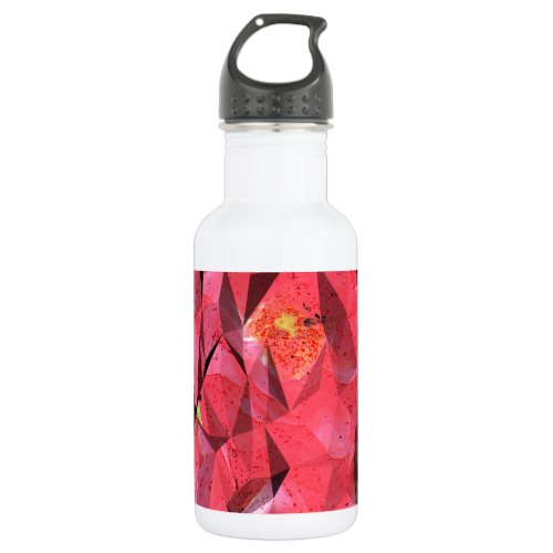 Cubist Abstract Roses Water Bottle