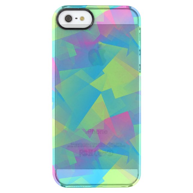 Cubist Abstract Squares pastel Iphone Case 2 (Back)