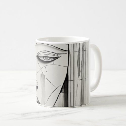 Cubist Art _ Modern Abstract Design Coffee Mug