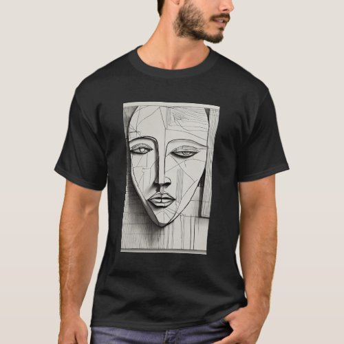 Cubist Art T_Shirt _ Unique Abstract Design