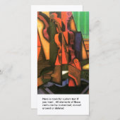 Cubist art Violin and Guitar painting by Juan Gris (Front/Back)