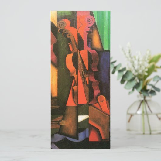 Cubist art Violin and Guitar painting by Juan Gris (Standing Front)