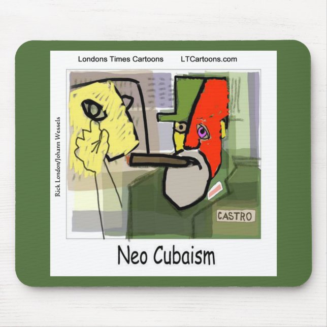 Cubist Castro NeoCubaism Funny Mouse Pad (Front)