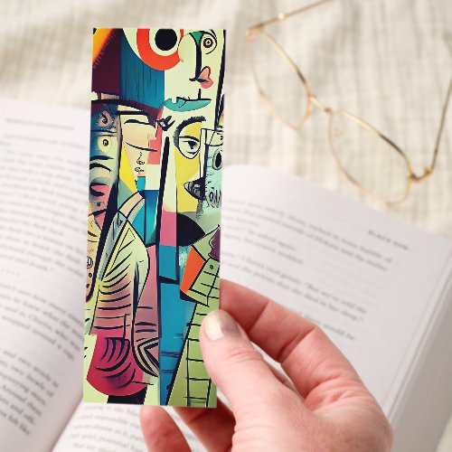 Cubist Crowd Bookmarks