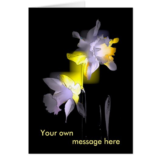 Cubist Daffodils Cards (Front)