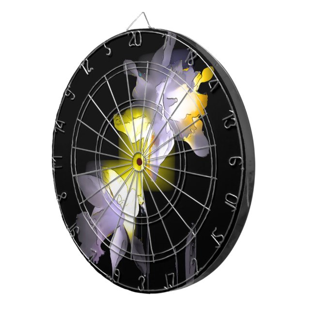 Cubist Daffodils Dartboard (Front Right)