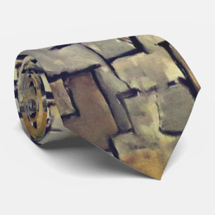 Cubist Earth – Textured Form Neck Tie