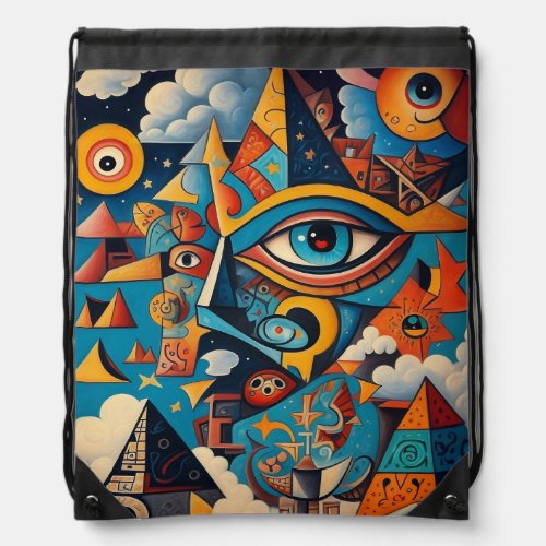 Cubist Graffiti ART Backpack