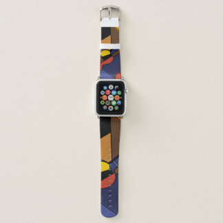 Cubist Guitar Surrealism Painting. Apple Watch Band