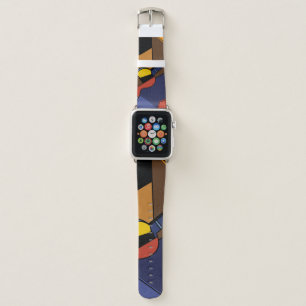 Cubist Guitar Surrealism Painting. Apple Watch Band