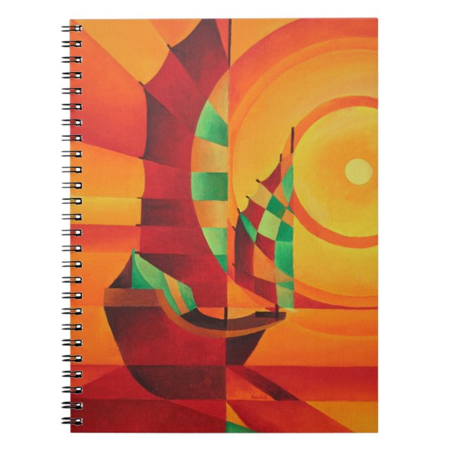 Cubist Junks On The Red Sea Notebook (Front)