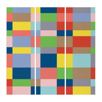Cubist Quilt In Spring Colors Triptych by Lonestardesigns2020 at Zazzle