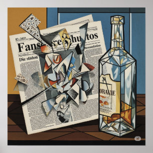 Cubist Still Life Art Poster