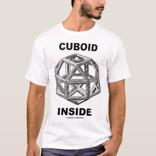 Cuboid Inside Leonardo da Vinci design T_Shirt