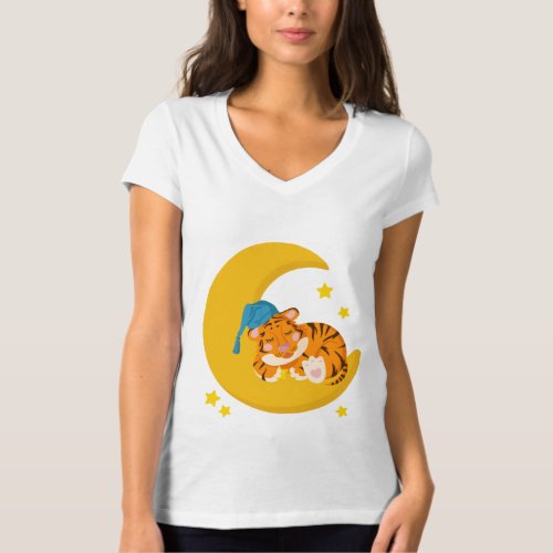 Cubs Charm Adorable Baby Tiger Design T_Shirt