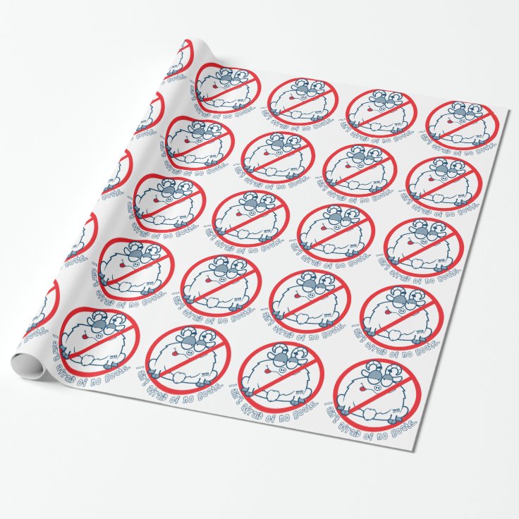 cubs chicago goat shirt wrapping paper Zazzle