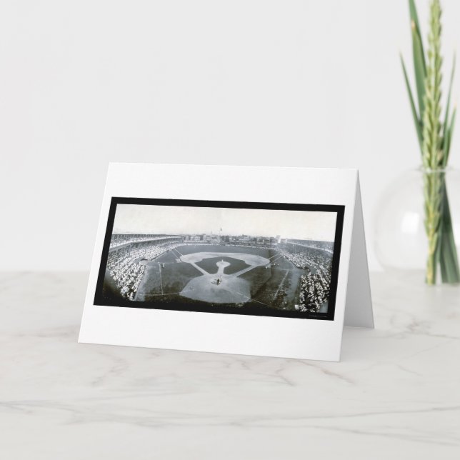 Cubs Giants Baseball Photo 1908 Card (Front)