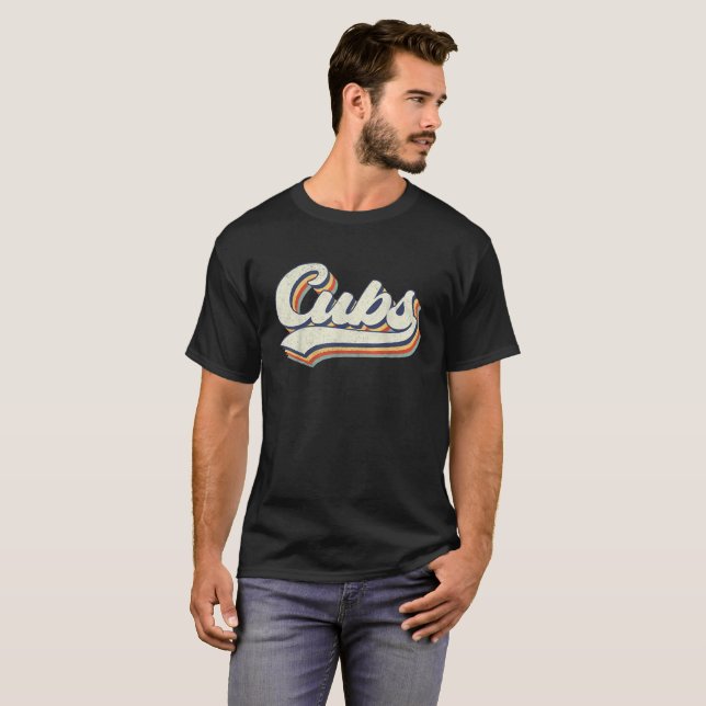  Cubs Name Personalized Vintage Retro Cubs Sport Name T