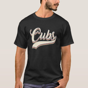 Cubs Name Personalized Vintage Retro Cubs Sport Na T-Shirt