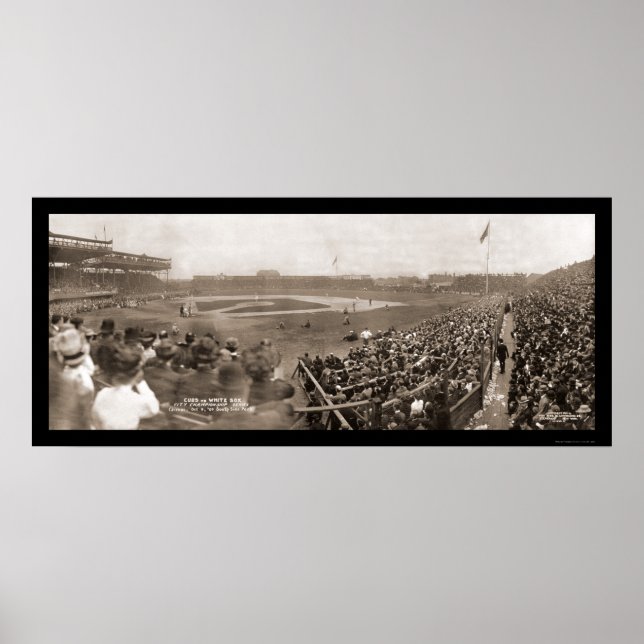Cubs v White Sox Photo 1909 Poster (Front)