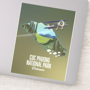 Cuc Phuong National Park Vietnam map Sticker