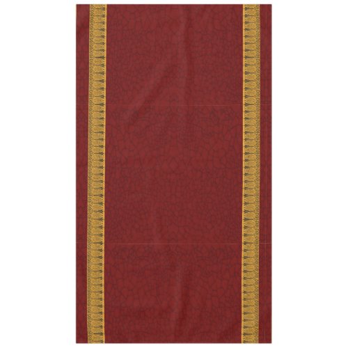 Cucamonga Table Cloth Maroon and Gold
