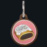 Cucidati Cuccidati Italian Sicilian Fig Cookies Pet ID Tag<br><div class="desc">Design features on original marker illustration of cucidati (cuccidati) a classic Italian fig cookie which is often served during the Christmas holiday season. With roots in Sicily, these delightful cookies are stuffed with figs (along with honey, spices, nuts, or jam), coated in icing, and topped with rainbow sprinkles. This cookie...</div>