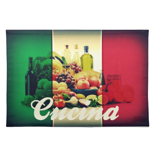 Cucina Italian Flag Placemat (Front)