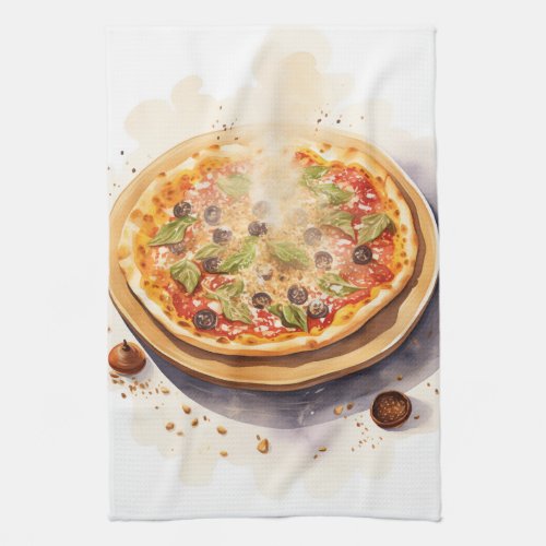 Cucina Italiana Artistic Italian Pizza Kitchen Towel