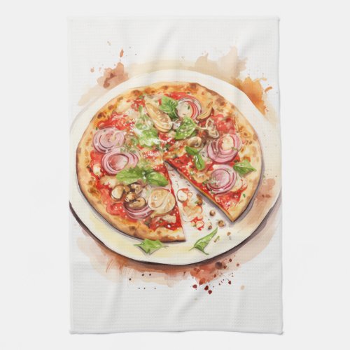 Cucina Italiana Artistic Italian Pizza Kitchen Towel