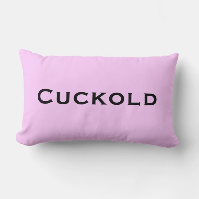 Cuckold Lumbar Pillow (Front)