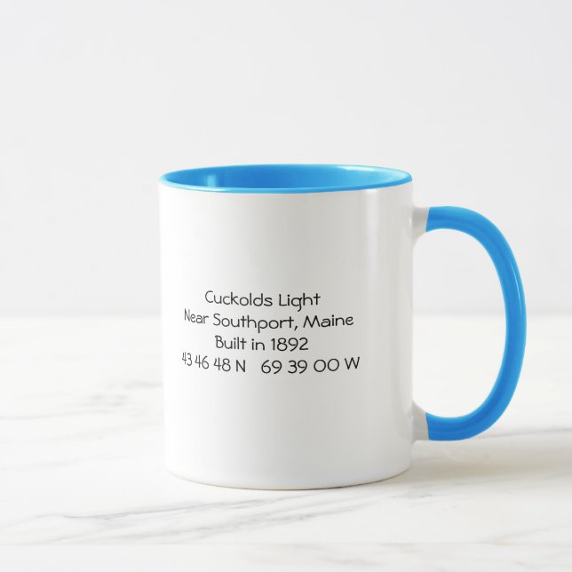 Cuckolds Lighthouse Mug-Maine Mug (Right)