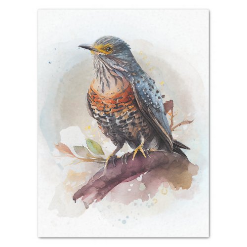 Cuckoo Bird Watercolor Tissue Paper