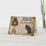 Cuckoo Clock Birthday — GirlFriend Card<br><div class="desc">Put a smile on your face with this cute birthday card</div>