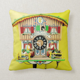 Cuckoo Clock Throw Pillow