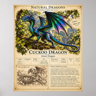 Cuckoo Field Plate Poster