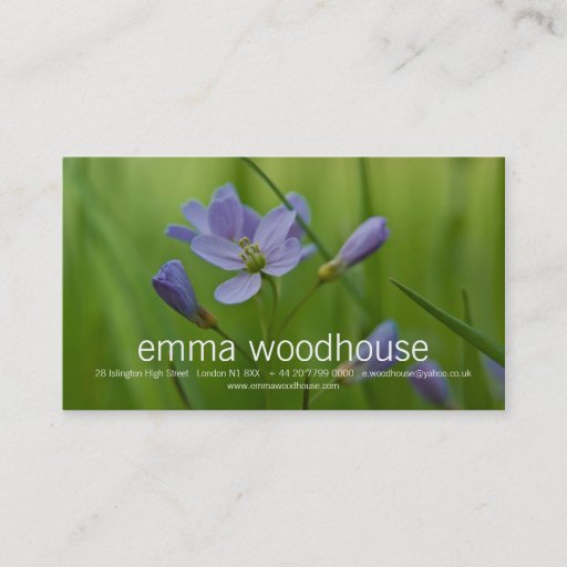 Customizable Cuckoo Flower Business Card