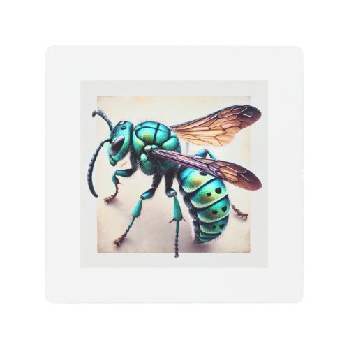 Cuckoo Wasp 210624IREF128 _ Watercolor Metal Print