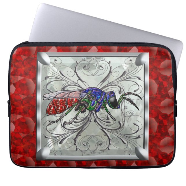 Cuckoo Wasp Laptop Sleeve (Front)