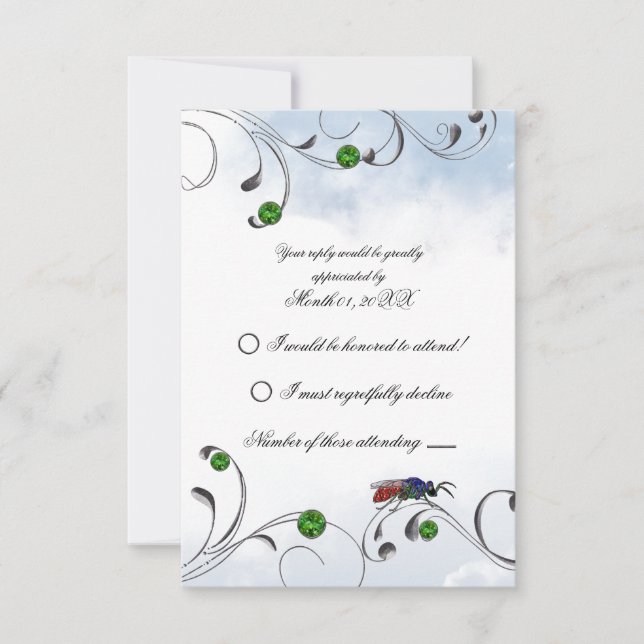 Cuckoo Wasp RSVP Card (Front)