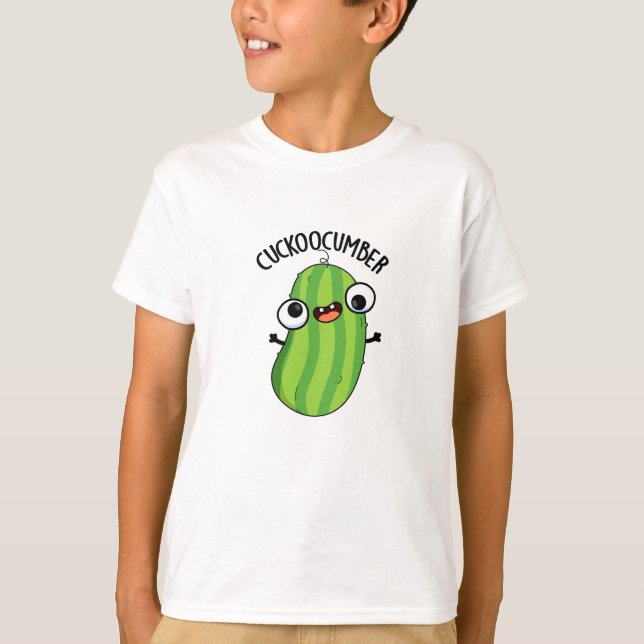 Cuckoocumber Funny Veggie Cucumber Pun  T-Shirt (Front)