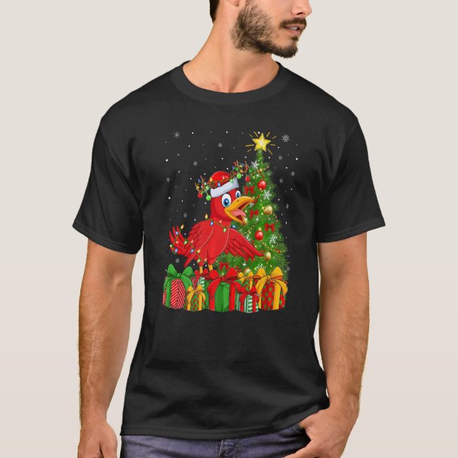 Cuckoos Bird  Xmas Holiday Santa Cuckoos Christmas T-Shirt (Front)