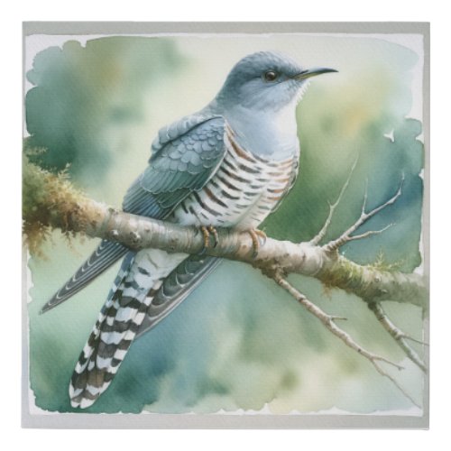 Cuckoos Call REF127 _ Watercolor Faux Canvas Print
