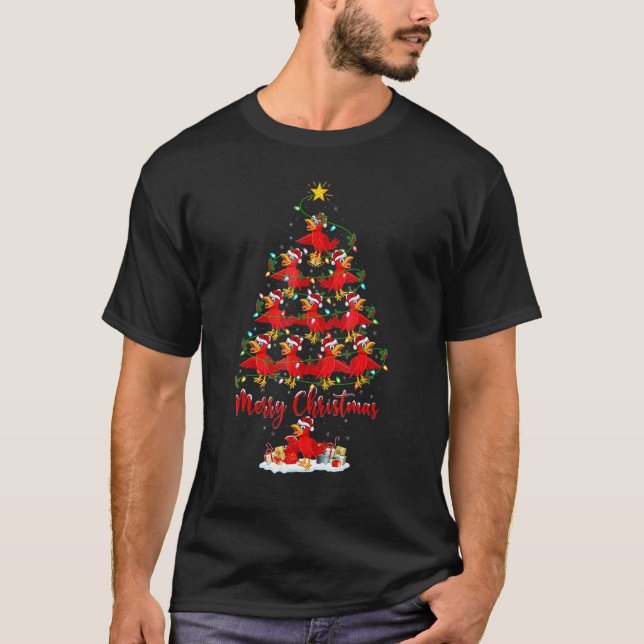 Cuckoos  Xmas Lights Cuckoos Christmas Tree T-Shirt (Front)