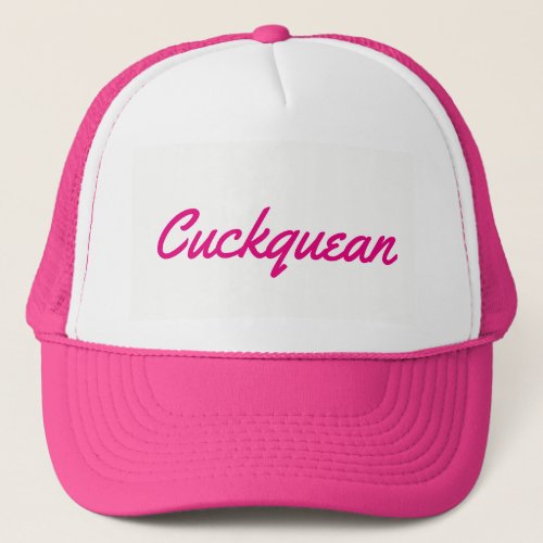 cuckquean trucker hat